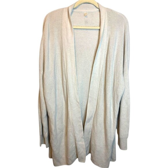 Lululemon Sweater Women's Size 12 Knit Long Sleeve Cardigan Knit White Opal - Picture 1 of 4